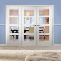 Easi-Frame White Door Set, GWPSHA4L-COEOP17L, 2005mm Height, 2270mm Wide.