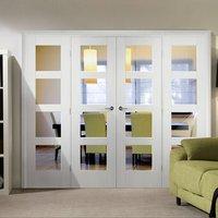 Easi-Frame White Door Set, GWPSHA4L-COEOP4, 2005mm Height, 2520mm Wide.