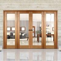 Easi-Frame Oak Door Set, GOSHAP10-COEOP4, 2005mm Height, 2520mm Wide.