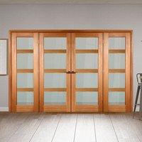 Easi-Frame Oak Door Set, GOSHA4L-COEOP5, 2005mm Height, 2672mm Wide.