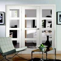 Easi-Frame White Door Set, GWPSHA4L-COEOP23, 2005mm Height, 2214mm Wide.