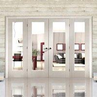 Easi-Frame White Door Set, GWPP10-COEOP5, 2005mm Height, 2672mm Wide.