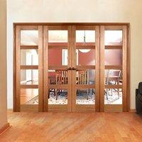 Easi-Frame Oak Door Set, GOSHA4L-COEOP8, 2005mm Height, 2976mm Wide.