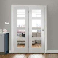 Easi-Frame White Door Set, GWPSHA4L-COEOP40L, 2005mm Height, 1736mm Wide.