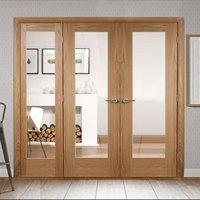 Easi-Frame Oak Door Set, GOSHAP10-COEOP17L, 2005mm Height, 2270mm Wide.