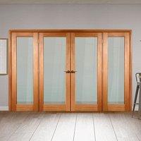 Easi-Frame Oak Door Set, GOSHAP10-COEOP5, 2005mm Height, 2672mm Wide.