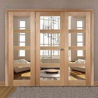 Easi-Frame Oak Door Set, GOSHA4L-COEOP23, 2005mm Height, 2214mm Wide.