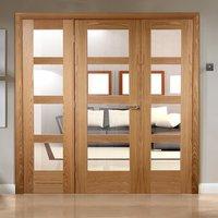 Easi-Frame Oak Door Set, GOSHA4L-COEOP28, 2005mm Height, 2290mm Wide.