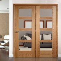 Easi-Frame Oak Door Set, GOSHA4L-COEOP34L, 2005mm Height, 1584mm Wide.