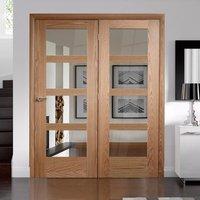 Easi-Frame Oak Door Set, GOSHA4L-COEOP39L, 2005mm Height, 1660mm Wide.