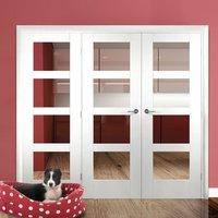 Easi-Frame White Door Set, GWPSHA4L-COEOP15L, 2005mm Height, 1966mm Wide.