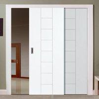 easi slide op3 white messina flush sliding door system in three size w ...