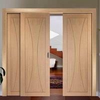 easi slide op2 oak verona flush sliding door system in four size width ...