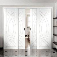 Easi-Slide OP1 White Treviso Flush Sliding Door System in Three Size Widths