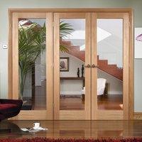 Easi-Frame Oak Door Set, GOSHAP10-COEOP19L, 2005mm Height, 2194mm Wide.