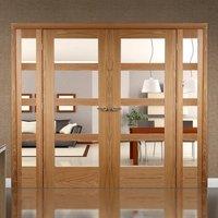 Easi-Frame Oak Door Set, GOSHA4L-COEOP3, 2005mm Height, 2214mm Wide.