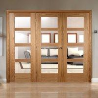 Easi-Frame Oak Door Set, GOSHA4L-COEOP30, 2005mm Height, 2594mm Wide.