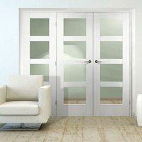 Easi-Frame White Door Set, GWPSHA4L-COEOP14L, 2005mm Height, 2194mm Wide.