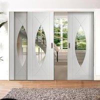 easi slide op2 white pesaro sliding door system in three size widths w ...