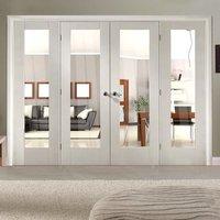 Easi-Frame White Door Set, GWPP10-COEOP7, 2005mm Height, 2976mm Wide.