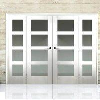 Easi-Frame White Door Set, GWPSHA4L-COEOP8, 2005mm Height, 2976mm Wide.