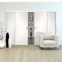 easi slide op1 white potenza flush sliding door system in three size w ...