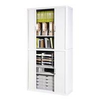 EASY OFFICE CUPBOARD WHITE/WHITE 2MTR