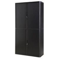 EASY OFFICE CUPBOARD BLK/BLK 2MTR