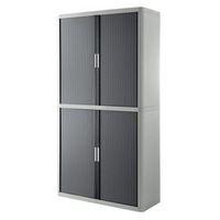 EASY OFFICE CUPBOARD GREY/CHAR 2MTR