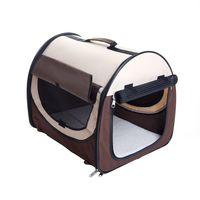easy go folding transport box brown beige size m 65 x 49 x 50 cm l x w ...