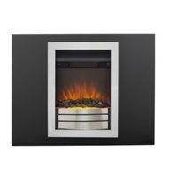 Easton Landscape Black LED Electric Fire