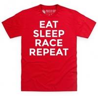 Eat Sleep Race Repeat T Shirt