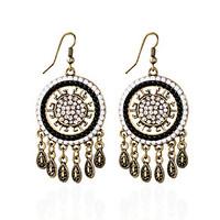 Earring Imitation Opal / Rhinestone Circle Stud Earrings / Drop Earrings Jewelry Women Tassels / Bohemia / CasualAlloy /