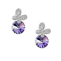 Earrings Set Flower Style Sterling Silver Flower Silver Jewelry For Birthday Daily 1 pair