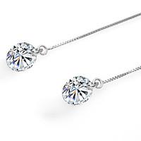 Earrings Set Flower Style Sterling Silver Flower Silver Jewelry For Birthday Daily 1 pair