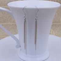 Earring Drop Earrings Jewelry Women Wedding / Party / Daily / Casual Silver / Sterling Silver 1set White