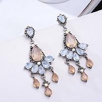 Earring Rhinestone Earrings Set Jewelry Women Wedding / Party Rhinestone / Silver Plated 1 pair Clear