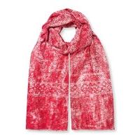 East Blurred Zig Zag Scarf BRICK