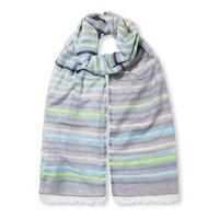 east multi stripe scarf green