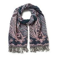 East Jacquard Ruched Scarf PINK