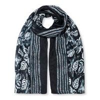 east simone print scarf black