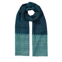 East Wool Silk Ombre Border Scarf ENSIGN