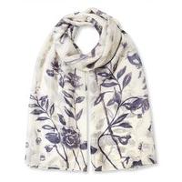 East Delphine Bird Print Scarf DOVE