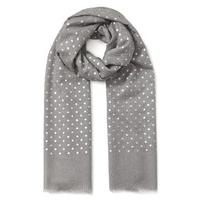 East Wool Spotted Scarf GREY