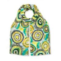 east urchin printed scarf multi