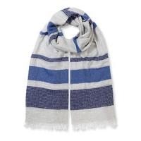 East Cotton Stripe Scarf RIVERA