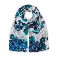 East Hydrangea Print Scarf BLUE