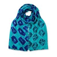 East Bandhini Ombre Scarf BLUE