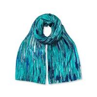 east broken stripe scarf emerald