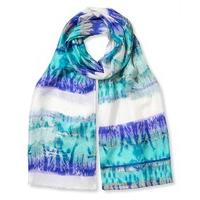 east abstract stripe scarf multi